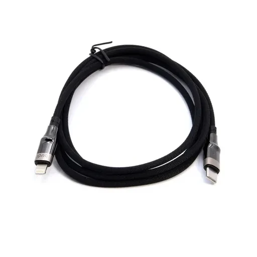 کابل شارژ کنفی USB-C به لایتنینگ بودی مدل Budi DC239TL15B طول 1.5 متر