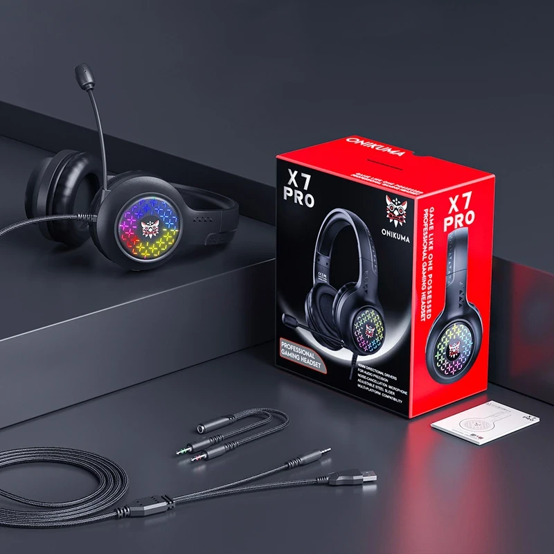 هدست باسیم گیمینگ اونیکوما مدل X7 PRO