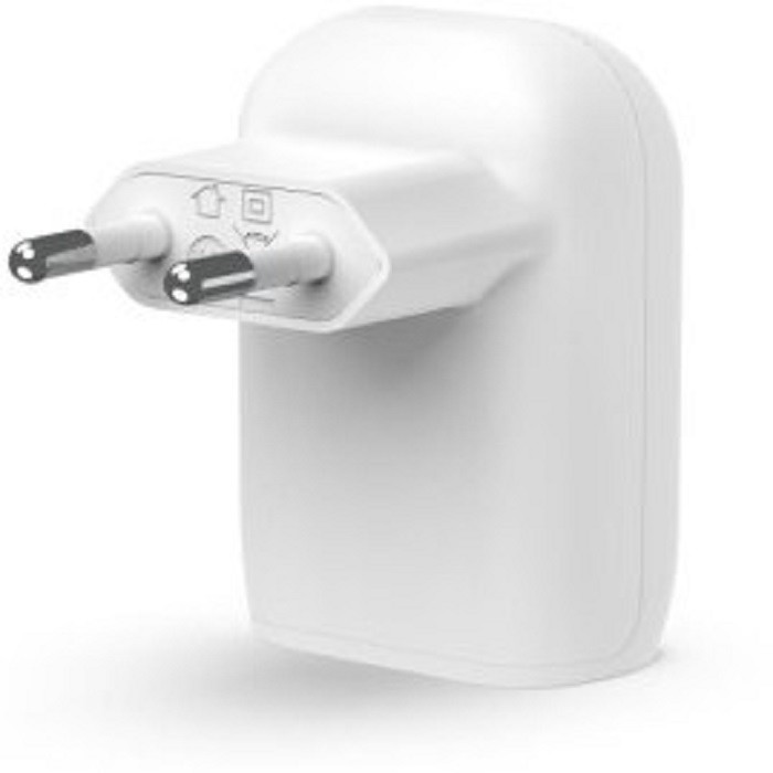 شارژر دیواری 30 وات فست شارژ تک پورت بلکین مدل WCA005vfWH BOOST CHARGE