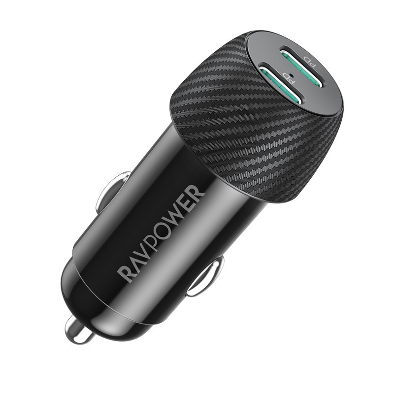 شارژر فندکی دو پورت راوپاور RP-VC032 25W