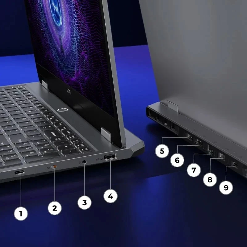 لپ تاپ 15.6 اینچی لنوو مدل LOQ 15IAX9E core i5 12450HX 16GB 512SSD RTX2050 4GB به همراه ماوس