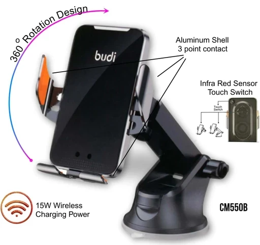 پایه نگهدارنده و شارژر بی سیم موبایل بودی مدل CM550B