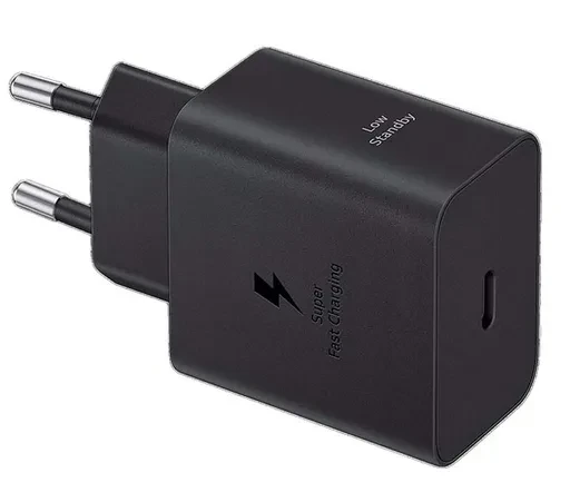 شارژر دیواری 45 وات سامسونگ مدل Samsung 2 Pin EP-T4511 دو پین به همراه کابل 1.8 متری Type-C به Type-C (های کپی)