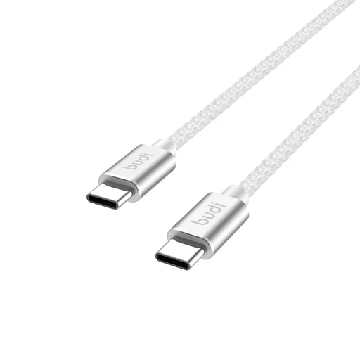 کابل کنفی تبدیل ‌USB-C به ‌USB-C بودی مدل Budi DC206TT15 توان 65 وات طول 1.5 متر