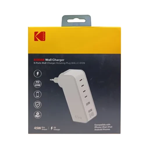 شارژر دیواری کداک 45 وات مدل WALLC-6109