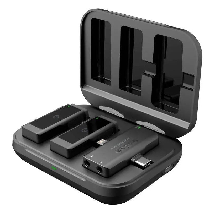 ست میکروفن بی سیم پاورولوجی Powerology Lavalier  Duo PWmic2