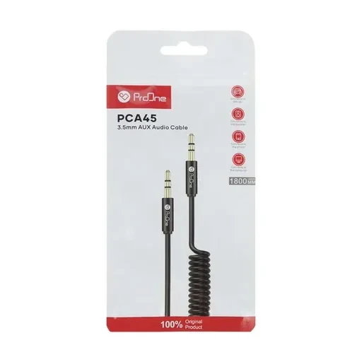 کابل AUX فنری پرووان مدل ProOne PCA45 طول 1.8 متر