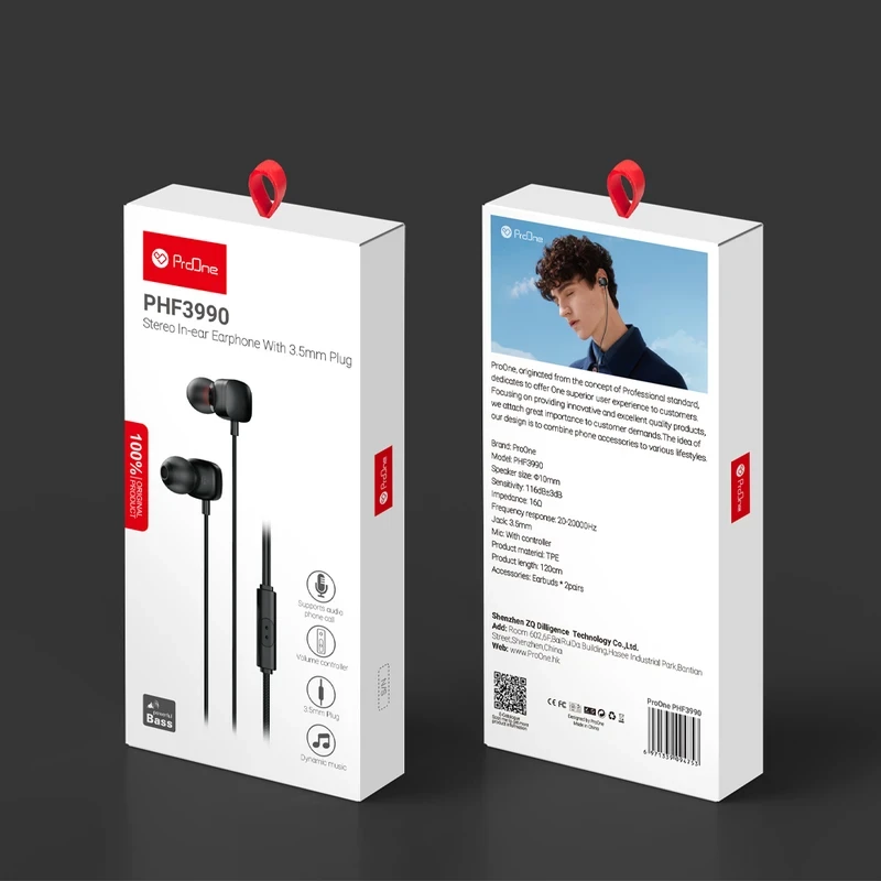 هندزفری سیم دار پرووان مدل PHF3990