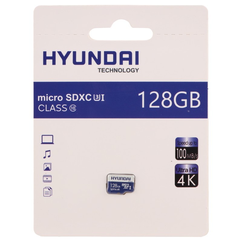 کارت حافظه هیوندای مدل Hyundai A1 V30 U3 C10 100MB/s MicroSD ظرفیت 128 گیگابایت