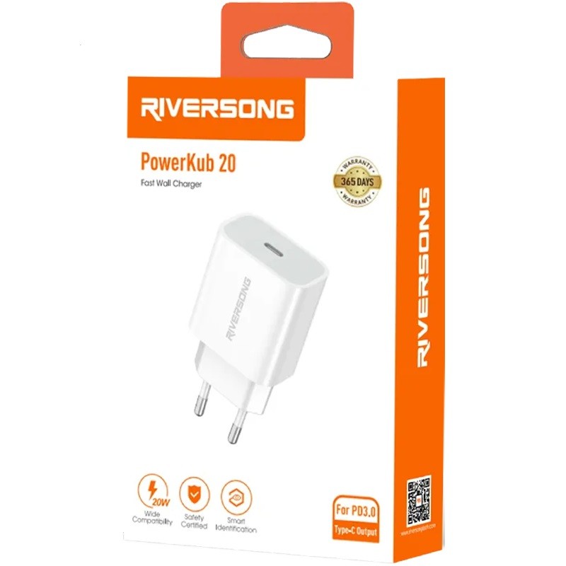 شارژر دیواری ریورسانگ مدل PowerKub 20 AD75C توان 20 وات