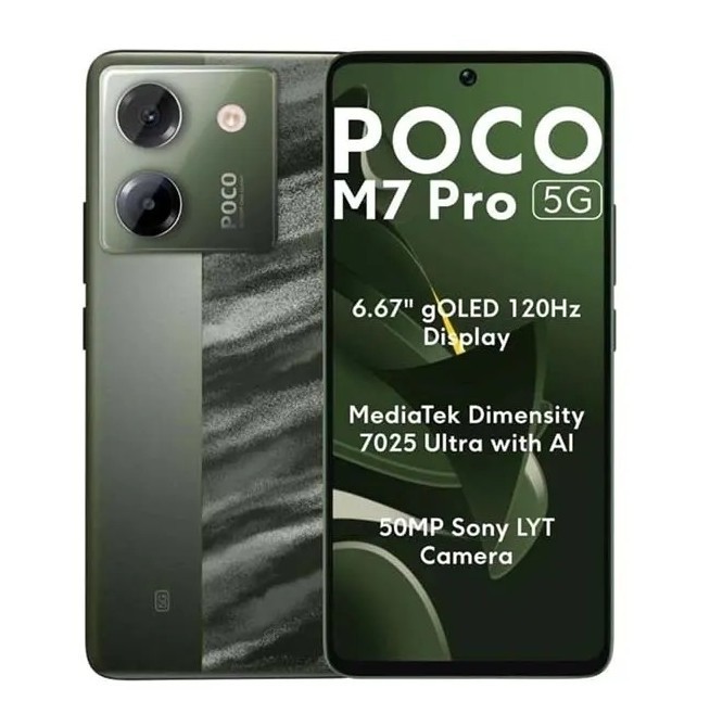 گوشی موبایل شیائومی مدل Poco M7 Pro 5G دوسیم کارت ظرفیت 512 گیگابایت و رم 12 گیگابایت