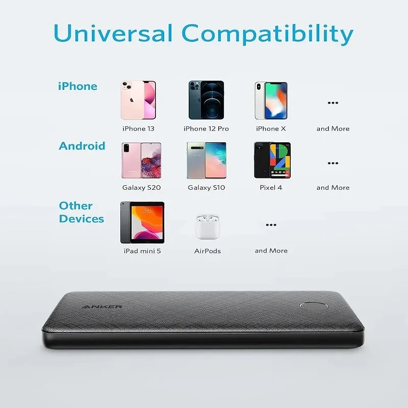 پاوربانک انکر مدل Anker PowerCore Slim A1245 ظرفیت  10000 میلی‌آمپر