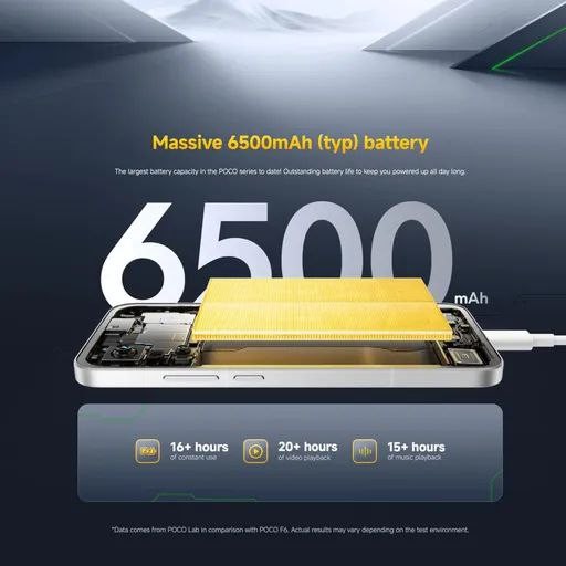 گوشی موبایل شیائومی مدل Poco F7 5G دو سیم کارت ظرفیت 512 گیگابایت و رم 12 گیگابایت