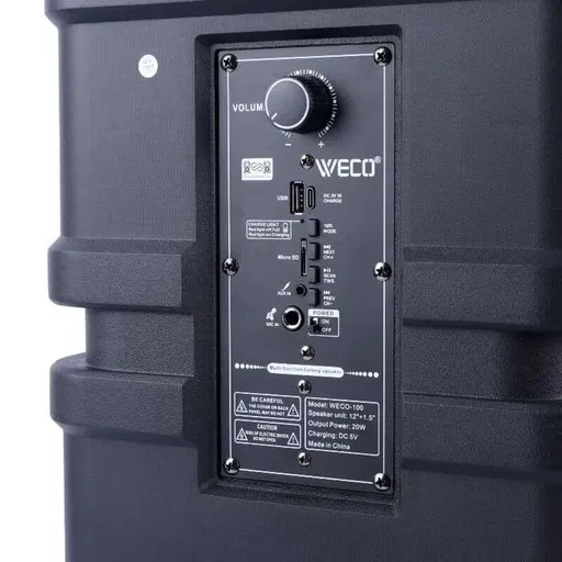 اسپیکر بلوتوثی قابل حمل ویکو 20 وات مدل Weco 100