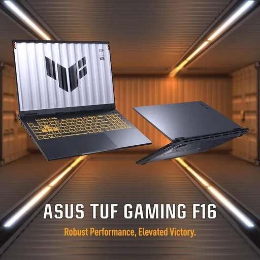 لپ تاپ 16 اینچی ایسوس مدل TUF Gaming F16 FX608JHR RV005 i7 14650HX 16GB 512GB SSD 8GB RTX5050 WUXGA