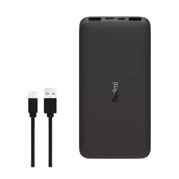 پاوربانک شیائومی مدل Redmi PB100LZM ظرفیت 10000 میلی آمپر ساعت به همراه کابل تبدیل microUSB