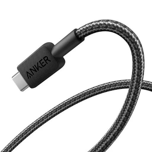 کابل شارژ کنفی USB به USB-C انکر مدل 322 A81H6 طول 1.8 متر