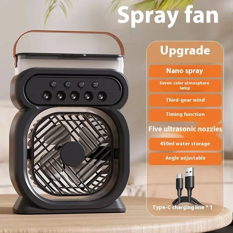 پنکه رومیزی مدل FAN HUMIDIFIER ظرفیت 2600 میلی آمپر ساعت