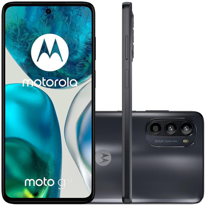 گوشی موبایل موتورولا Moto G52 دو سیم کارت ظرفیت 128 گیگابایت و رم 6 گیگابایت + قاب محافظ
