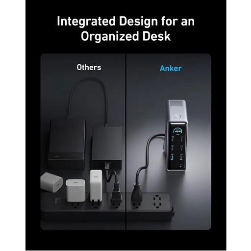 هاب شارژ ۱۴ پورت انکر 160 وات مدل Anker Prime Docking Station 14-Port A83B6