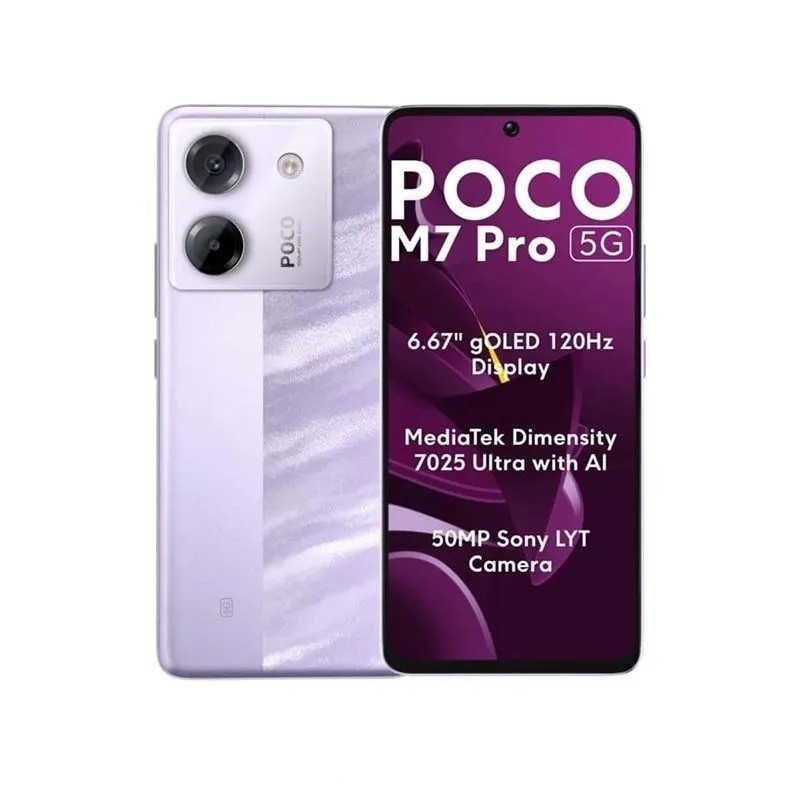 گوشی موبایل شیائومی مدل Poco M7 Pro 5G دوسیم کارت ظرفیت 512 گیگابایت و رم 12 گیگابایت