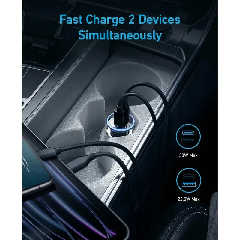 شارژر فندکی انکر مدل A2735 با توان 52.5 وات