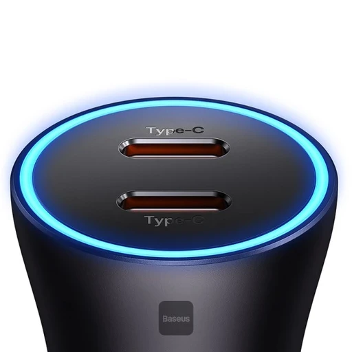 شارژر فندکی Baseus Golden Contactor Pro Dual Fast Charger C+C با توان 40 وات