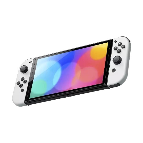 کنسول بازی دستی نینتندو مدل Switch OLED White Black Set