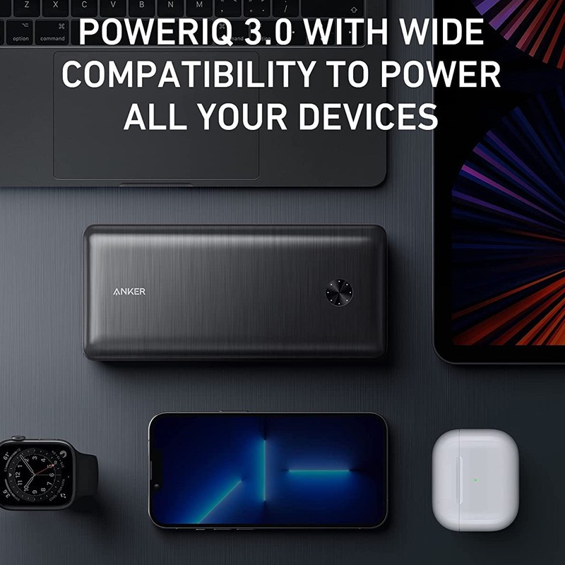 پاوربانک انکر Anker PowerCore III Elite USB-C PD A1291H11 با ظرفیت 26500 میلی آمپر ساعت