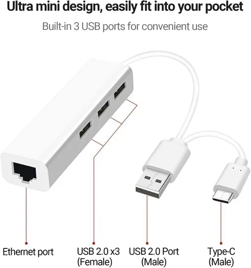 هاب 4 پورت پرووان مدل PHU551
