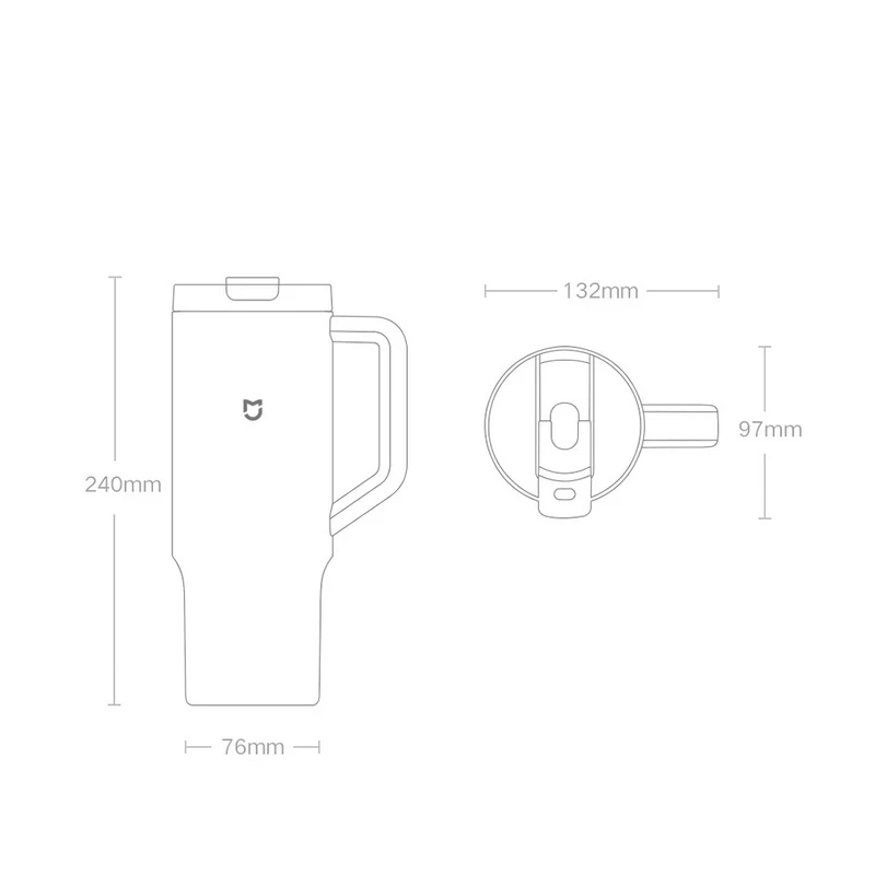 ماگ سفری میجیا مدل MJXGB01RM گنجایش 1 لیتر