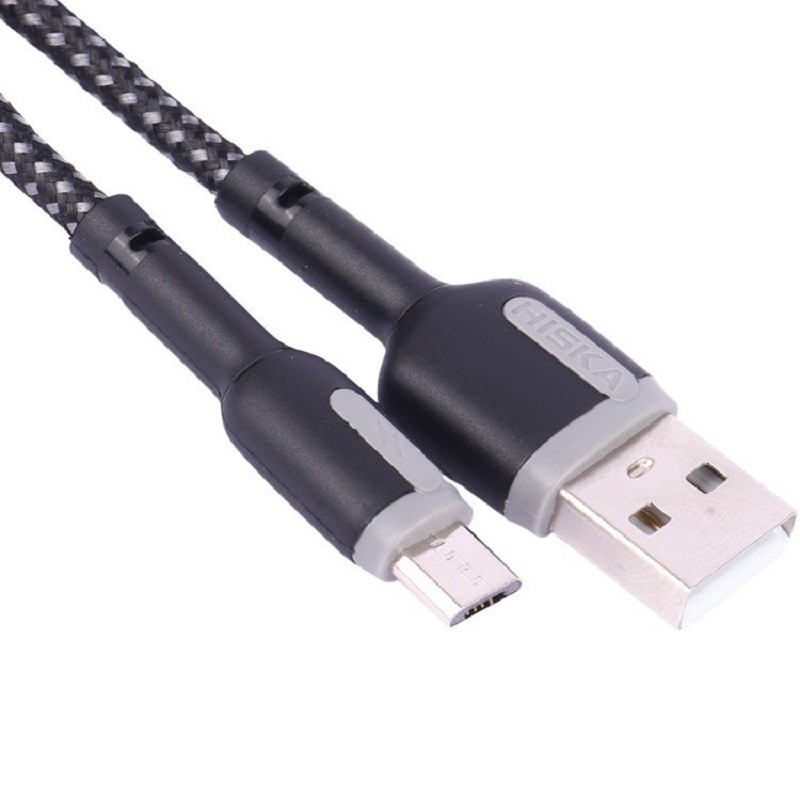 کابل شارژ USB به Micro Usb هیسکا مدل Hiska LX2022 با طول 2 متر