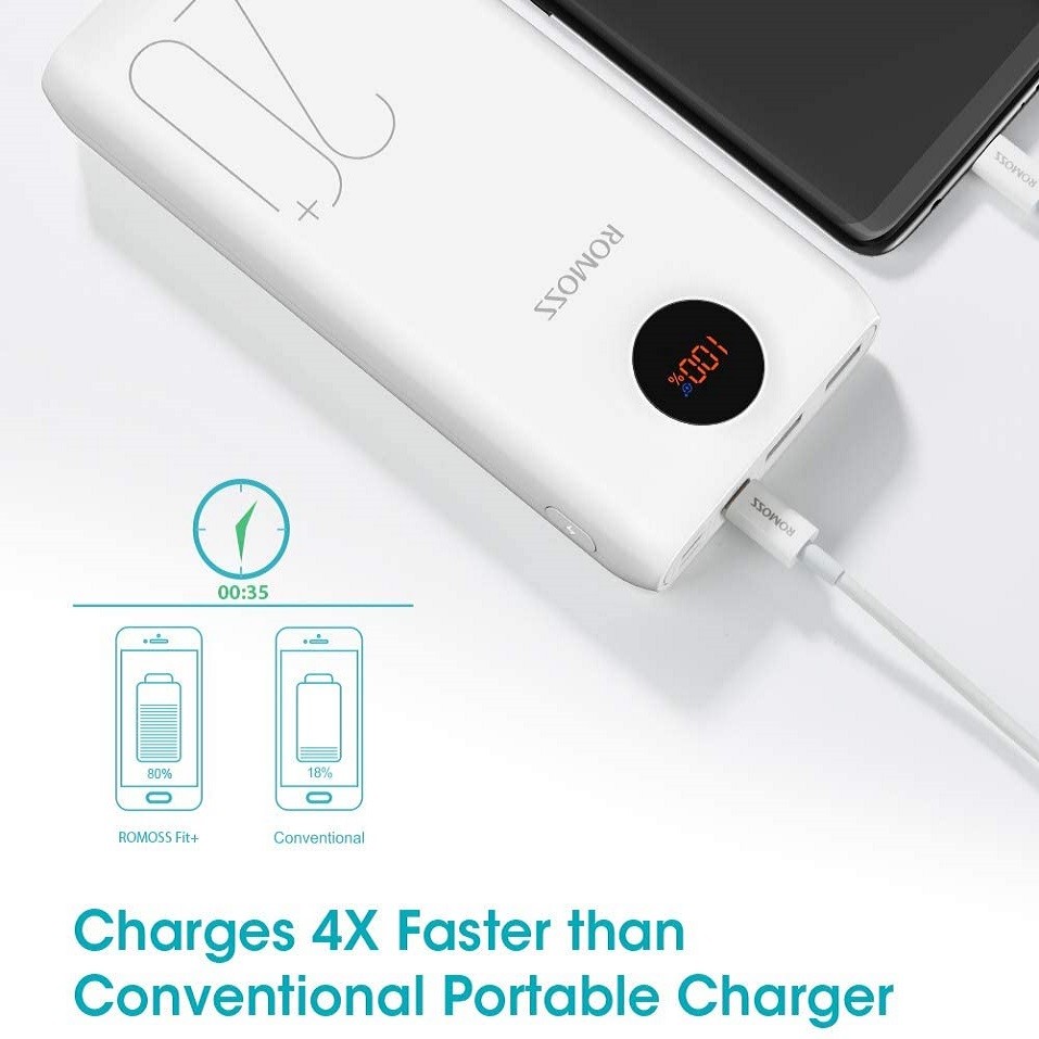 پاوربانک 18 وات روموس مدل ROMOSS SW20Pro ظرفیت 20000 میلی آمپر