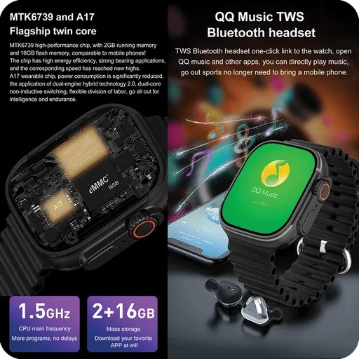 ساعت هوشمند دی تی نامبر وان مدل DT NO.1 Whatch DT ULTRA 2