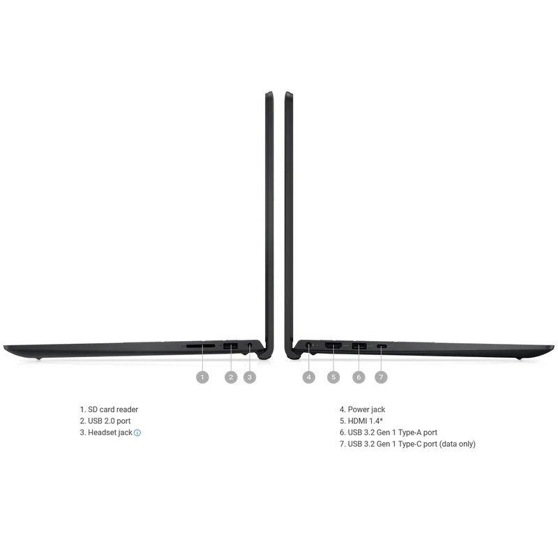 لپ تاپ 15.6 اینچی دل مدل Inspiron 3535 AMD Ryzen 7 7520U FHD 512GB SSD 8GB DDR4 AMD Radeon 2GB Windows 11 Home