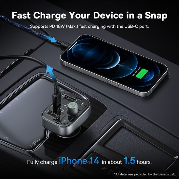 شارژر فندکی (فرستنده امواج) باسئوس مدل S-09 Pro