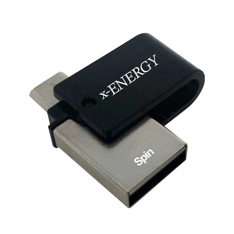 فلش مموری ایکس انرژی مدل SPIN OTG ظرفیت 64 گیگابایت