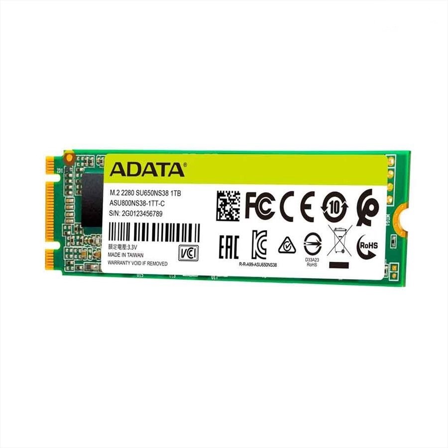 حافظه SSD ای دیتا مدل ADATA SATA M2 2280 SU650 ظرفیت 256 گیگابایت