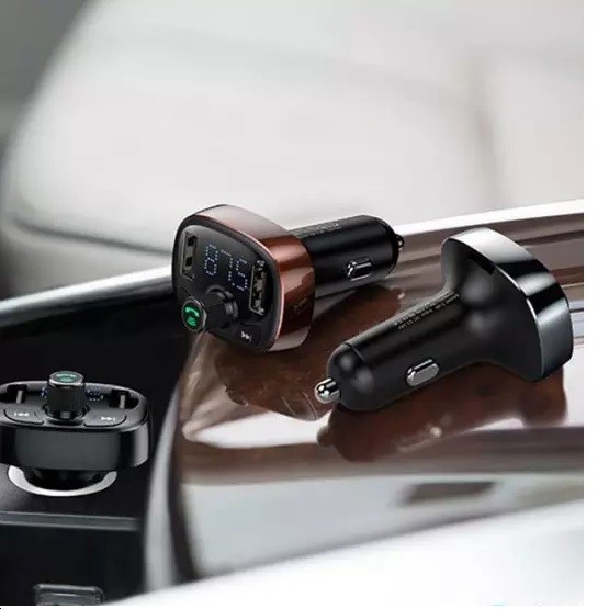 شارژر فندکی بیسوس با قابلیت پخش موسیقی و تماس مدل Baseus T Shaped S-09