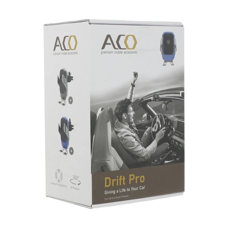 پایه نگهدارنده و شارژر بی سیم گوشی موبایل آکو مدل Drift pro