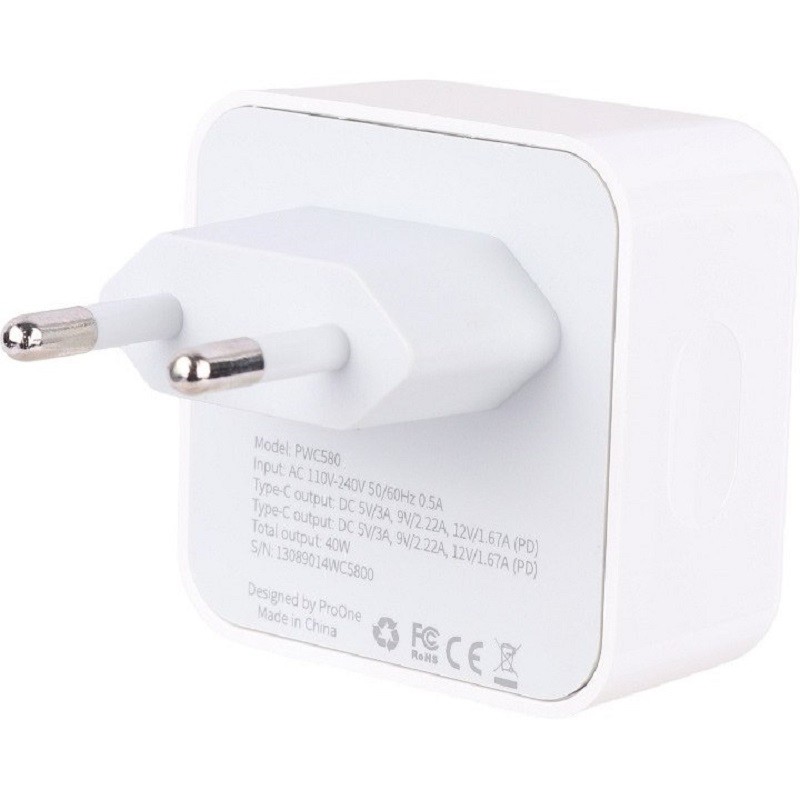 شارژر دیواری پرووان مدل PWC580 توان 40وات