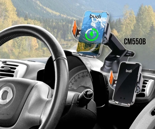 پایه نگهدارنده و شارژر بی سیم موبایل بودی مدل CM550B