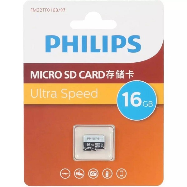 کارت حافظه microSDXC فیلیپس مدل A1-V30 کلاس 10 استاندارد UHS-I U3 سرعت 80MBps ظرفیت 16 گیگابایت