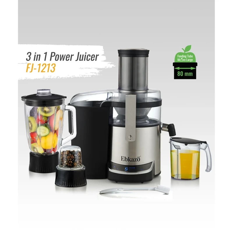 آبمیوه گیری سه کاره ابکازو مدل Ebkazo FJ-1213