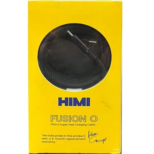 کابل شارژر USB-C به USB-C هیمی مدل Himi Fusion O VQ-D12M توان 100 وات طول 1.5 متر