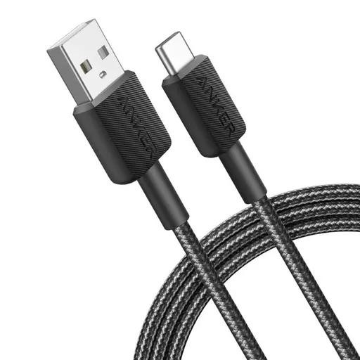کابل شارژ کنفی USB به USB-C انکر مدل 322 A81H6 طول 1.8 متر