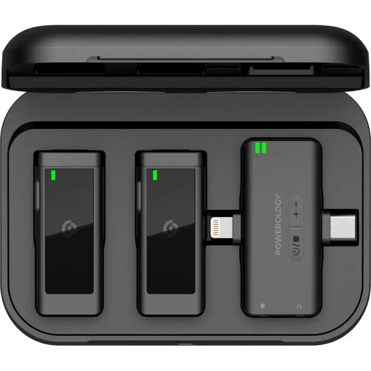 ست میکروفن بی سیم پاورولوجی Powerology Lavalier  Duo PWmic2
