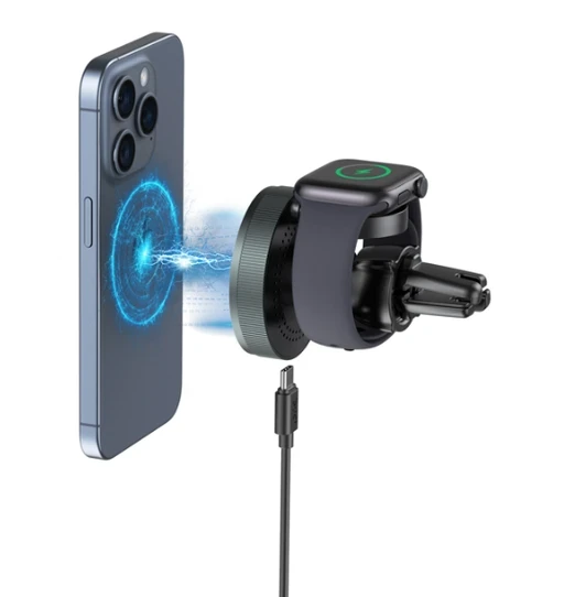 پایه نگهدارنده و شارژر بی سیم دوکاره موبایل بودی مدل Budi CM576B