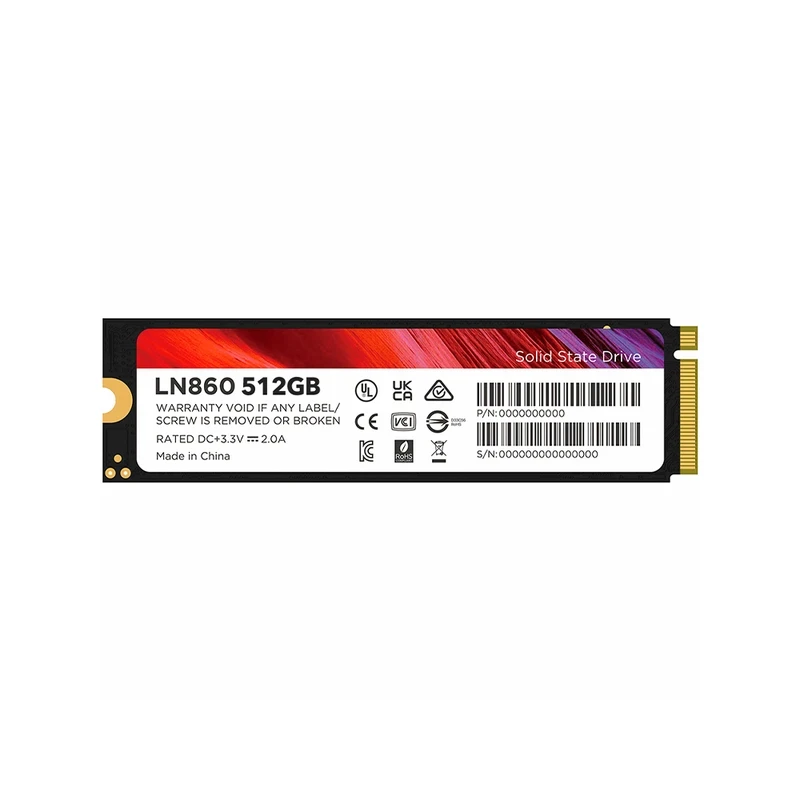 اس اس دی اینترنال لنوو مدل Lenovo LN860 M.2 2280 NVMe PCIe Gen3x4 ظرفیت 512 گیگابایت