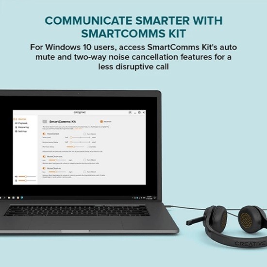 هدست با سیم کریتیو مدل Creative Chat WFH Headset 3.5mm